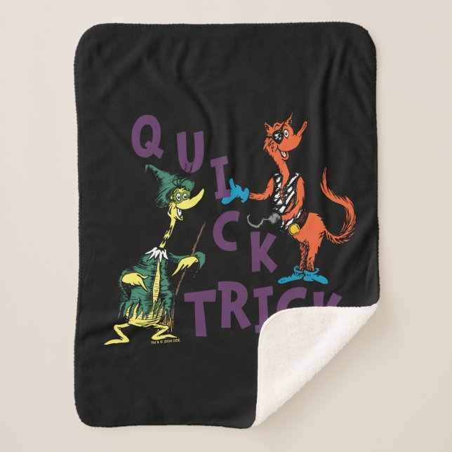 Couverture Sherpa Dr. Seuss | Graphisme Halloween « Tour de passe-pa (Devant)