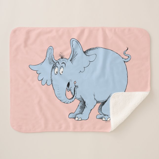 Couverture Sherpa Dr. Seuss | Horton entend des Qui (Devant (Horizontal))