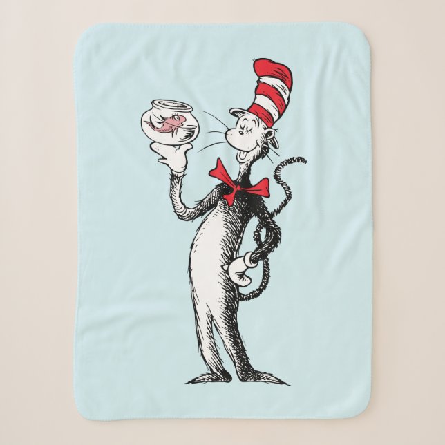 Couverture Sherpa Dr. Seuss | Le Chat dans le Chapeau & Krinklebine (Devant)