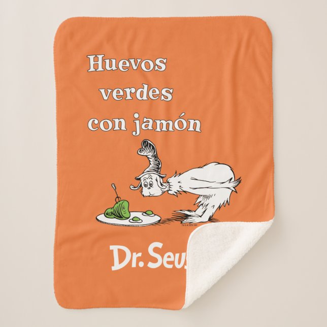 Couverture Sherpa Dr. Seuss Œufs verts et jambon espagnol (Devant)