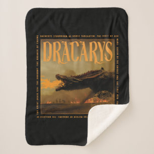 Couverture Sherpa "Dracarys" Drogon Breathing Fire Graphic