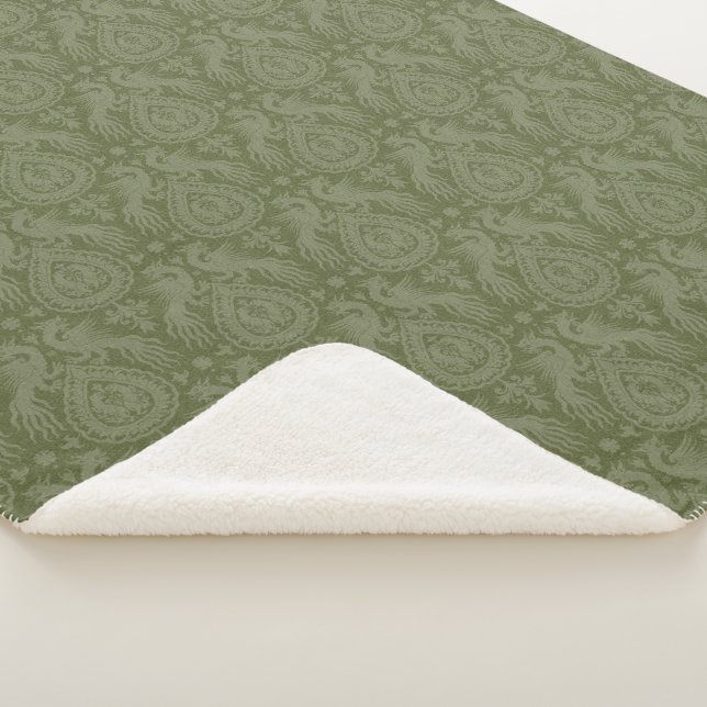 Couverture Sherpa Dragons médiévaux verts (3/4)