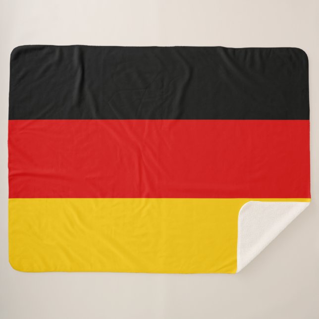 Couverture Sherpa Drapeau allemand (Allemagne) (Devant (Horizontal))