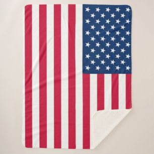 Couverture Sherpa Drapeau américain Sherpa Blanket USA