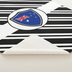 Couverture Sherpa Drapeau australien