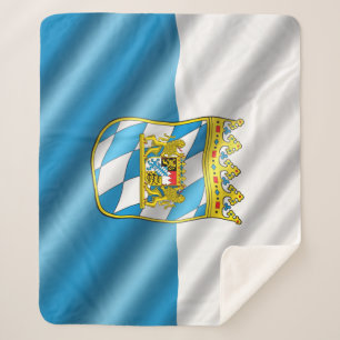 Couverture Sherpa Drapeau bavarois