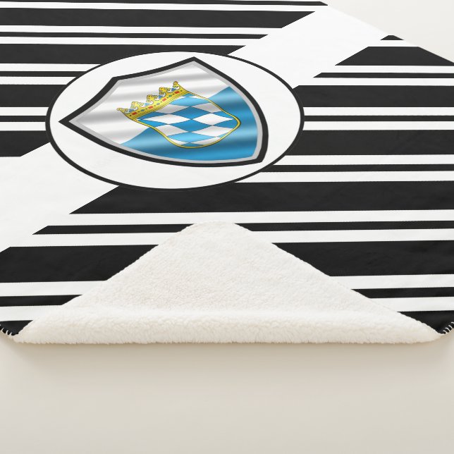 Couverture Sherpa Drapeau bavarois (3/4)