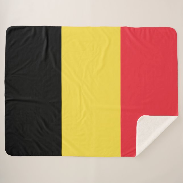 Couverture Sherpa Drapeau belge (Devant (Horizontal))