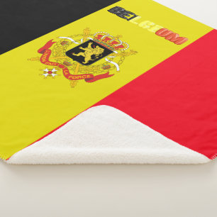Couverture Sherpa Drapeau belge