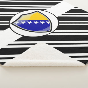 Couverture Sherpa Drapeau bosnien