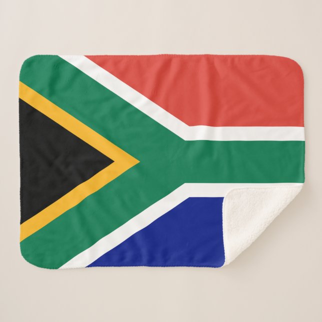 Couverture Sherpa Drapeau d'Afrique du Sud (Devant (Horizontal))