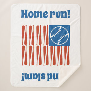 Couverture Sherpa Drapeau de baseball