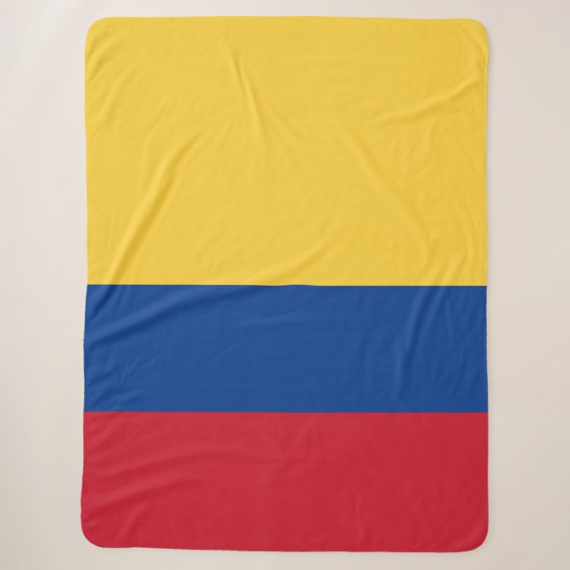 Couverture Sherpa Drapeau de Colombie (Devant)