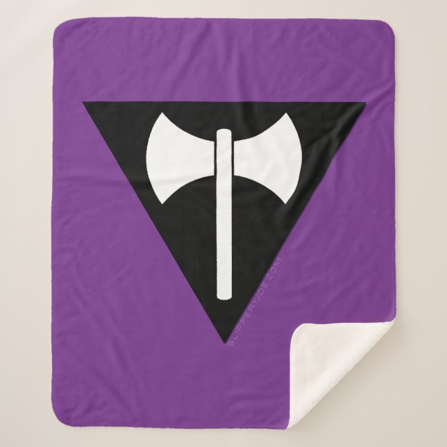 Couverture Sherpa Drapeau de fierté lesbienne SlipperyJoe puissant s (Devant)