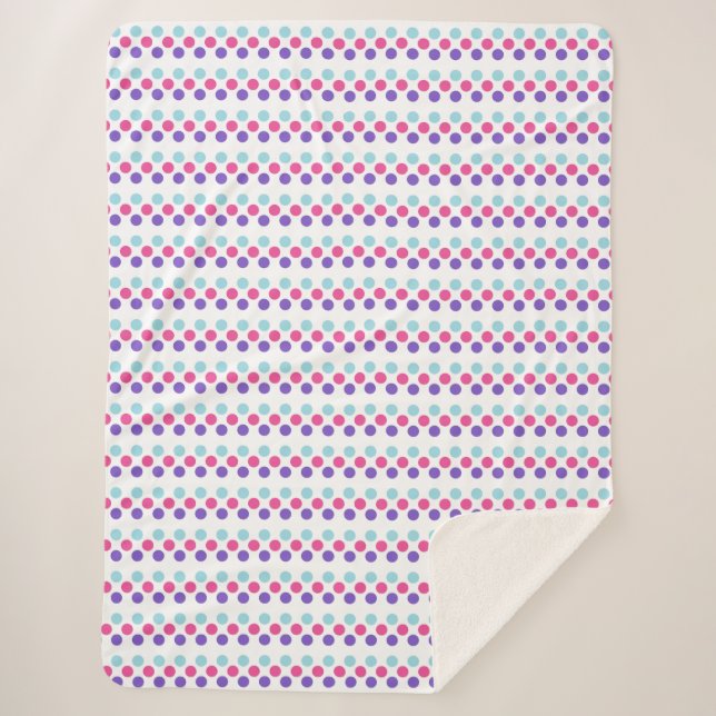 Couverture Sherpa Drapeau de fierté multilingue Couleurs À petits po (Devant)