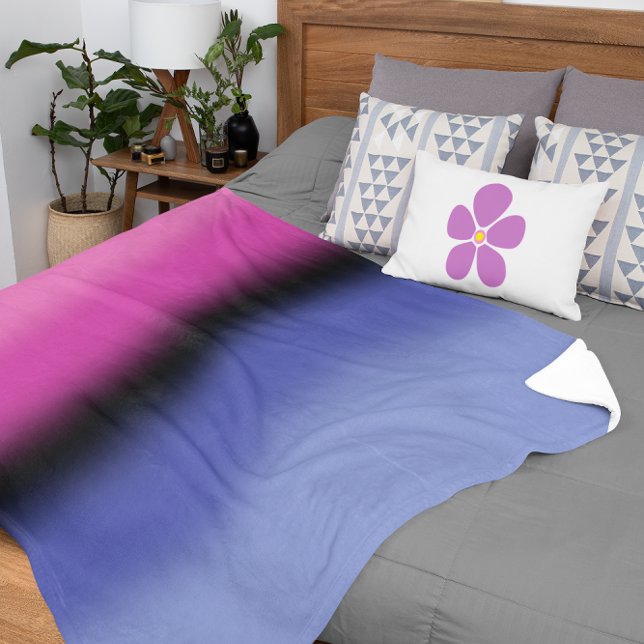 Couverture Sherpa Drapeau de fierté omnisexuel à dégradé – Drapeau o (Créateur téléchargé)