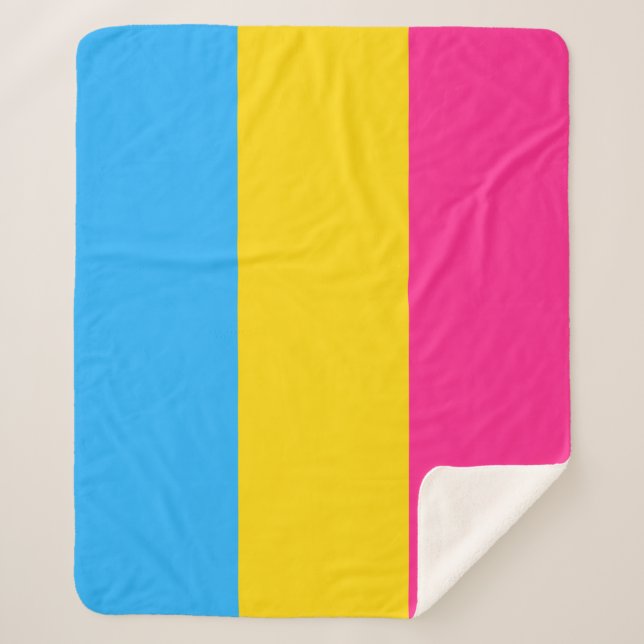 Couverture Sherpa Drapeau de fierté Pansexual LGBTQ (Devant)