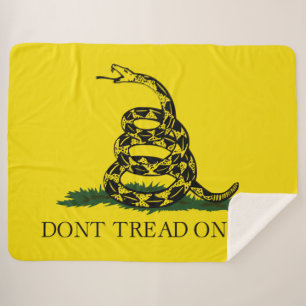 Couverture Sherpa Drapeau de gadsden (Ne pas me filer) (Drapeau de s