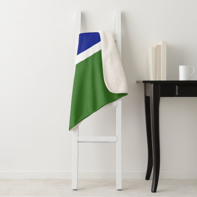 Couverture Sherpa Drapeau de Gambie (En situation)