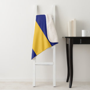 Couverture Sherpa Drapeau de la Barbade