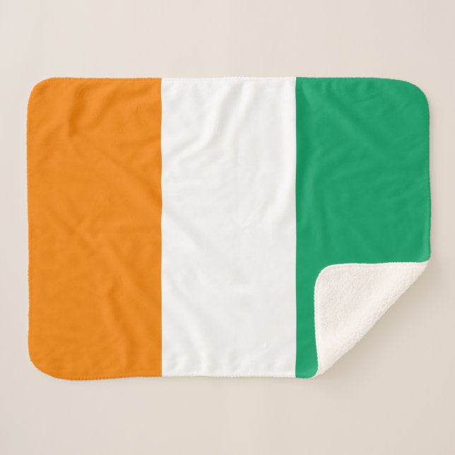 Couverture Sherpa Drapeau de la Côte d'Ivoire (Devant (Horizontal))