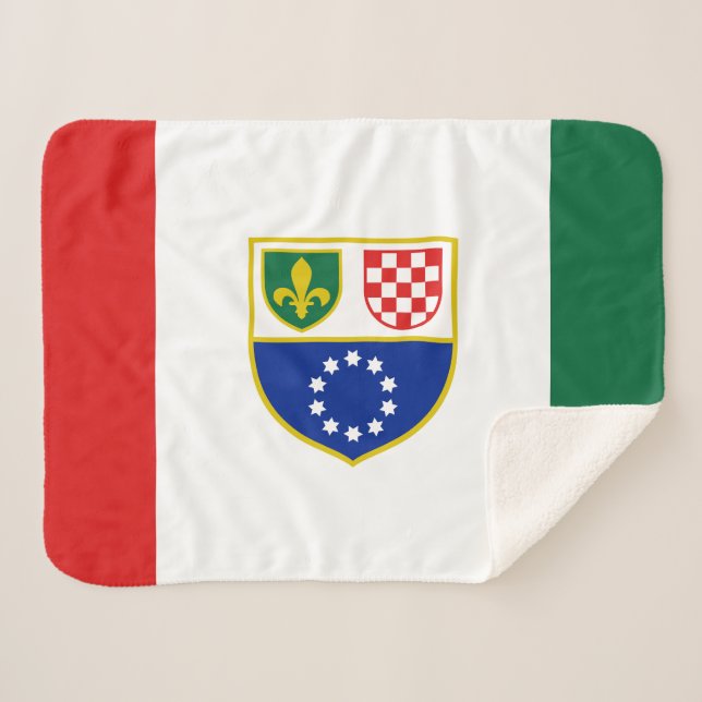 Couverture Sherpa Drapeau de la Fédération de Bosnie-Herzégovine (Devant (Horizontal))
