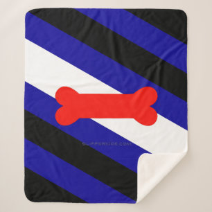 Couverture Sherpa Drapeau de la fierté de jeu de chiots de SlipperyJ
