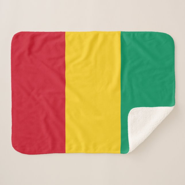 Couverture Sherpa Drapeau de la Guinée (Devant (Horizontal))
