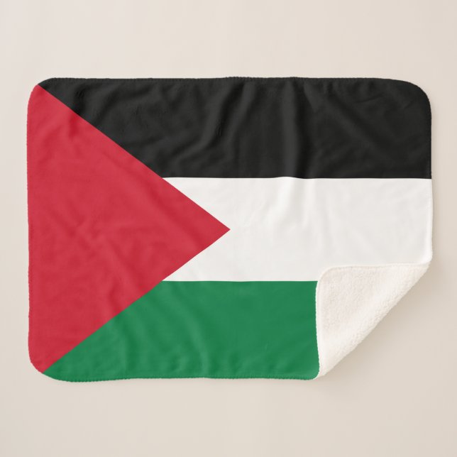 Couverture Sherpa Drapeau de la Palestine (Devant (Horizontal))