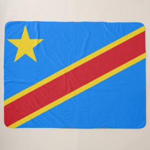 Couverture Sherpa Drapeau de la RDC (République démocratique du Cong