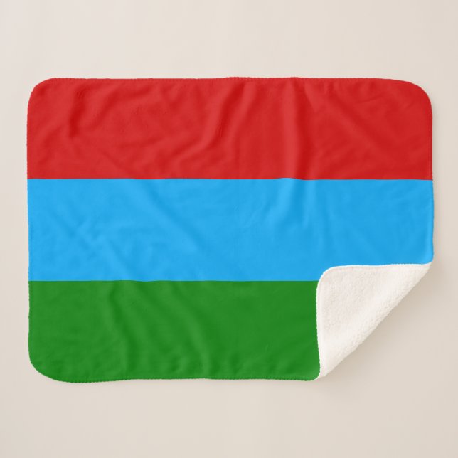 Couverture Sherpa Drapeau de la République de Carélie (Devant (Horizontal))