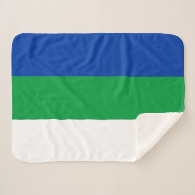 Couverture Sherpa Drapeau de la République Komi (Devant (Horizontal))