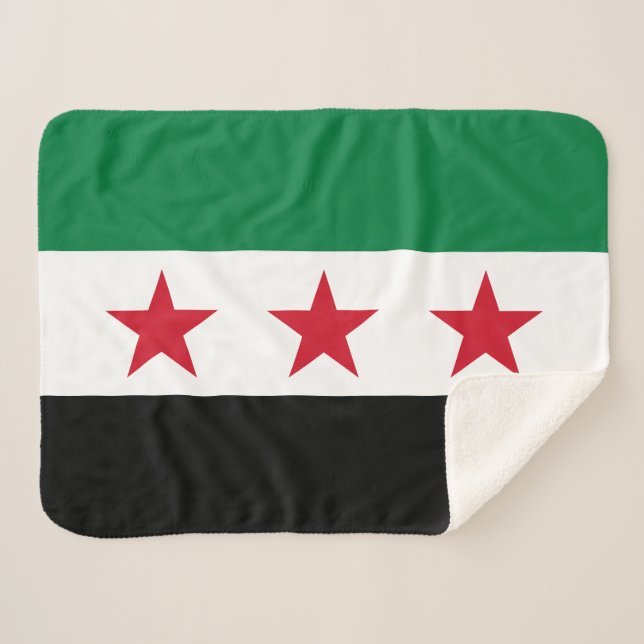 Couverture Sherpa Drapeau de la Syrie (Devant (Horizontal))