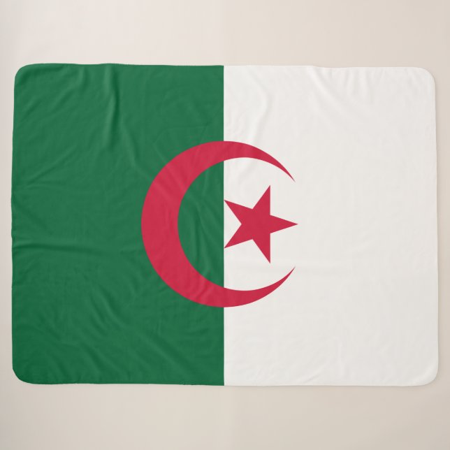 Couverture Sherpa Drapeau de l'Algérie (Devant (Horizontal))