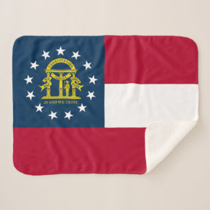 Couverture Sherpa Drapeau de l'État de Géorgie