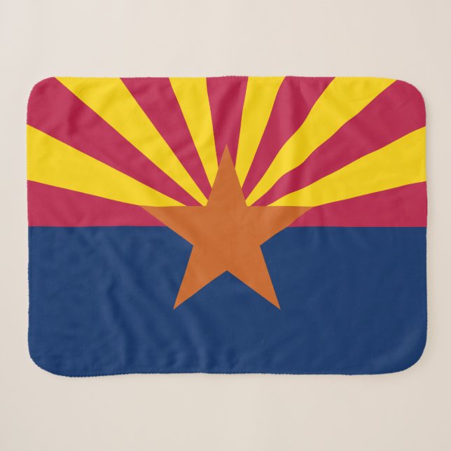 Couverture Sherpa Drapeau de l'État de l'Arizona (Devant (Horizontal))