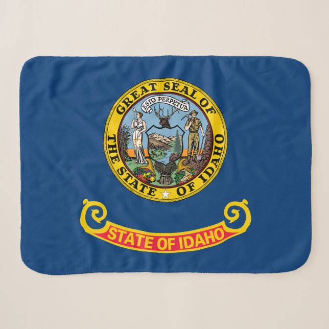 Couverture Sherpa Drapeau de l'État de l'Idaho (Devant (Horizontal))
