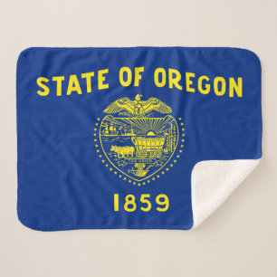 Couverture Sherpa Drapeau de l'État de l'Oregon