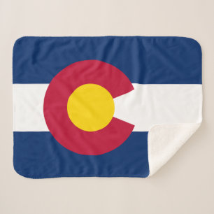Couverture Sherpa Drapeau de l'État du Colorado