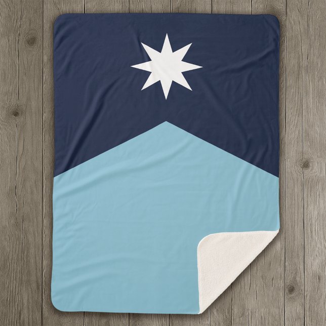 Couverture Sherpa Drapeau de l'État rebelle du Minnesota (Créateur téléchargé)