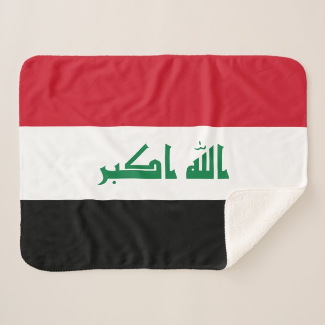 Couverture Sherpa Drapeau de l'Irak (Devant (Horizontal))