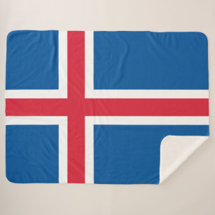 Couverture Sherpa Drapeau de l'Islande