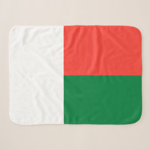 Couverture Sherpa Drapeau de Madagascar