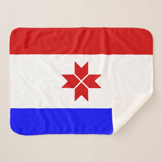Couverture Sherpa Drapeau de Mordovie (Devant (Horizontal))