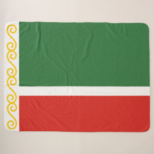 Couverture Sherpa Drapeau de Tchétchénie
