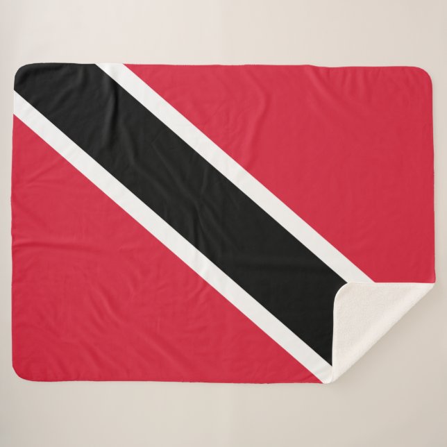 Couverture Sherpa Drapeau de Trinité-et-Tobago (Devant (Horizontal))