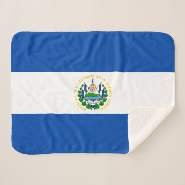 Couverture Sherpa Drapeau d'El Salvador (Devant (Horizontal))