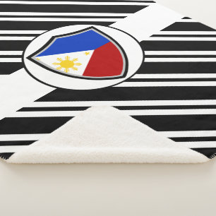 Couverture Sherpa drapeau des Philippines