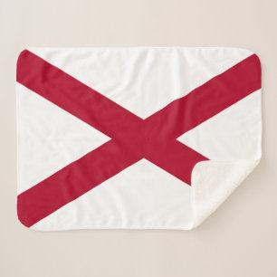 Couverture Sherpa Drapeau d'État Alabama Imprimer Patriotique