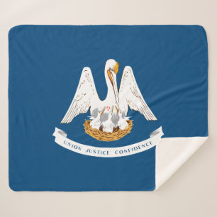 Couverture Sherpa Drapeau d'État de Louisiane